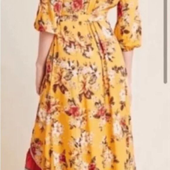 FARM Rio Anthropologie Soigne Floral Wrap Maxi Dress Size L NWT - Picture 12 of 15